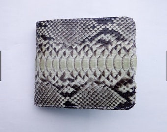 Real genuine python snake skin leather wallet bifold mens purse,wallet natural color,wallet bestselling + Free shipping