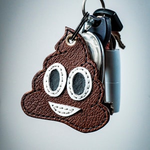 Leather Emoji, Emoji Poop, Poop, Funny Poop, Rainbow Poop, Sparkly Poop, Poop Keychain, Leather Keychain, Funny Gift, Christmas