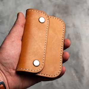 Cartera corta para camionero, billetera elegante para motociclistas, moteros o camioneros
