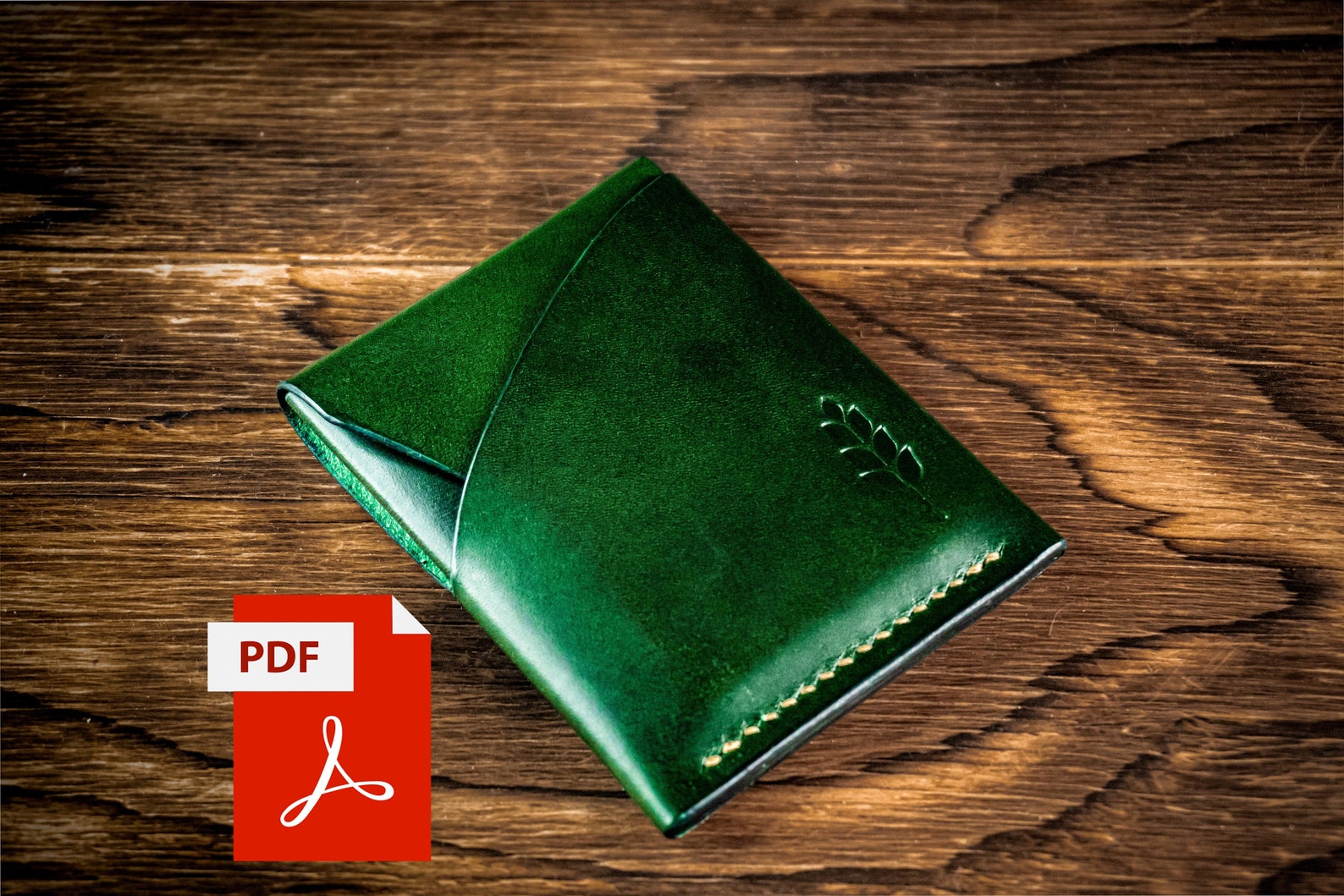 Minimalist Slim Wallet Template DIY EDC Leather Wallet PDF | Etsy