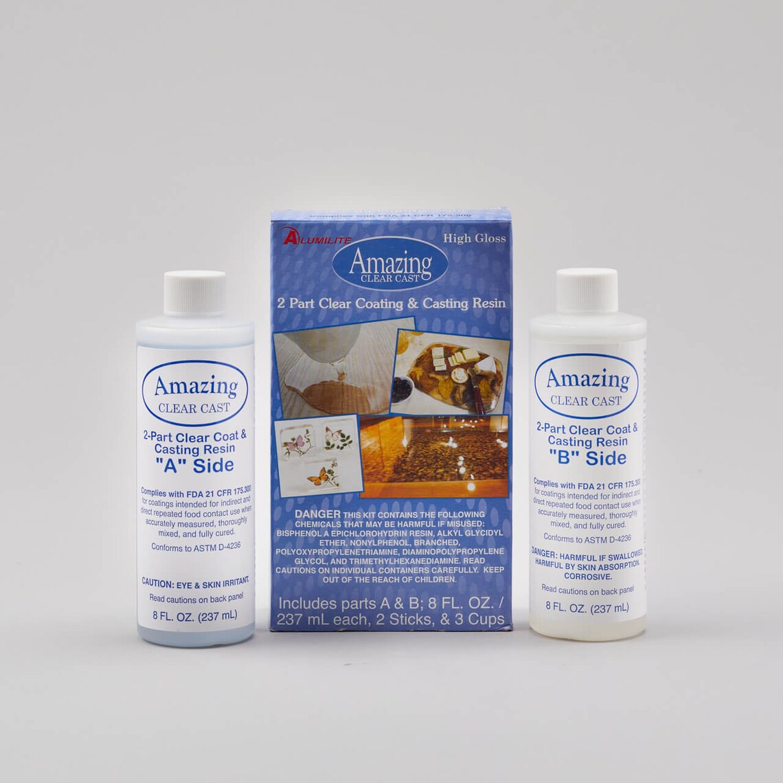 16 Oz. Amazing Clear Cast Epoxy Resin Mix 8oz A 8oz B Easy Etsy