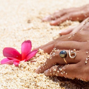 Tahitian pearl ring