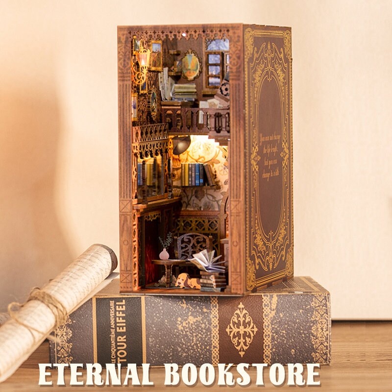 Book Nook Booknookbookshelf Insert Eternal Bookstore Etsy Canada