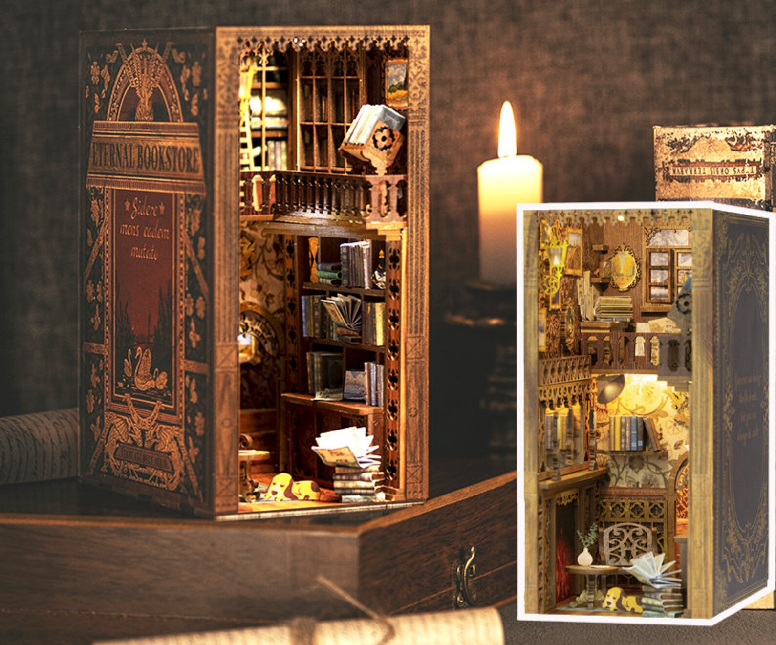 bookstore themed book nook
