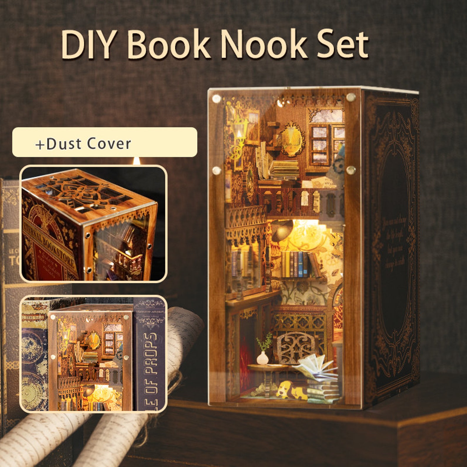 Book Nook Booknookbookshelf Insert Eternal Bookstore Etsy