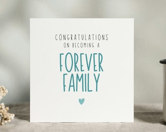 Adoption Card: Forever Family, Congratulations
