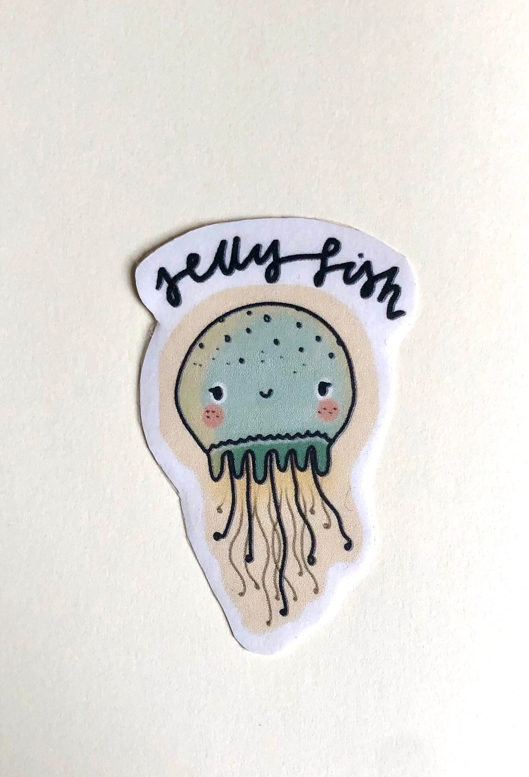 Cute jellyfish scrapbook sticker uk Etsy