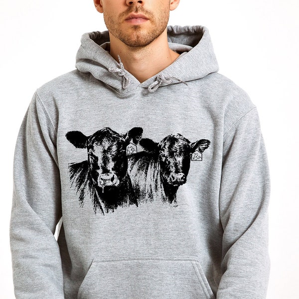 Cow Sweatshirt, Cow Lover Gift, Animal Lover Hoodie, Animal Sweatshirt, Gifts for Cow Lovers, Cow Holiday Hoodie, Christmas Sweatshirt