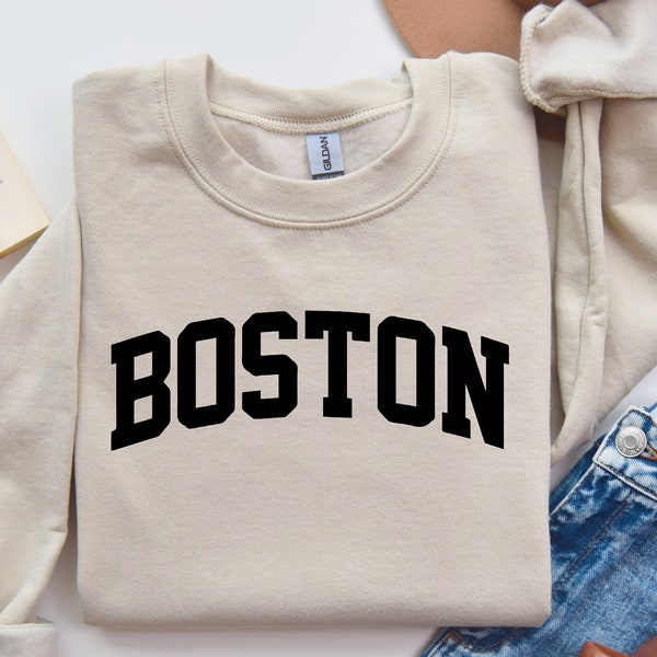 Boston Sweatshirt, Boston Hoody, Boston Lover Sweatshirt, Boston Sport Apparel, Christmas Gift, Trendy Sweatshirt, Boston Travel Gift