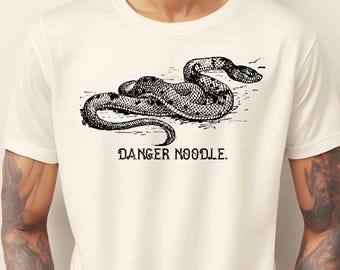 Danger Noodle Snake Shirt, Snake Lover T-Shirt, Funny Animal Shirt, Animal Pun Shirt, Unisex Gift For Men Women