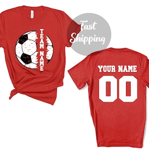 Custom Soccer Shirts, Personalize Shirt,Custom Shirt,Sports Parent Shirt, Soccer Mom Shirt, Cute Mom Shirt, Sports Shirt, Soccer Team Shirt