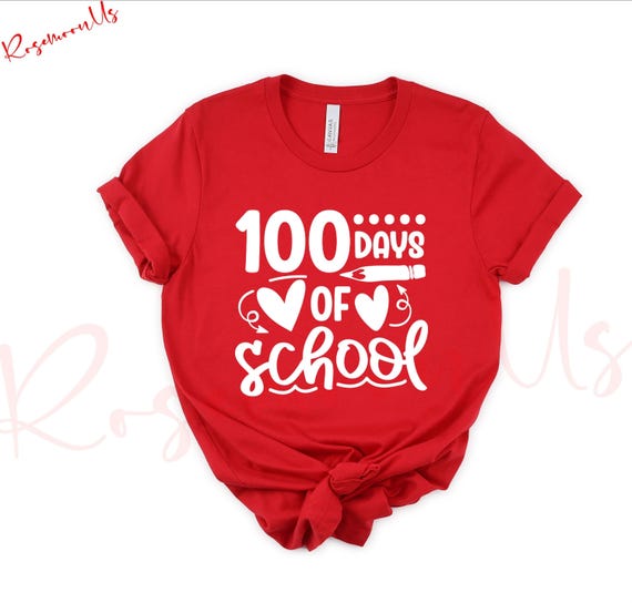 100 Days of School Shirt, Student Shirt, Back to School Shirt, Gift For Teacher, 100 Day Shirt, Teacher Gift