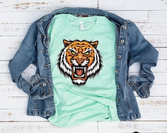 Eye of the Tiger Shirt, Women’s Graphic Tee, Animal T-Shirt, Tees, T Shirt, Shirt, Shirts, Clothing, Apparel, Casual Fashion, Vintage Tee
