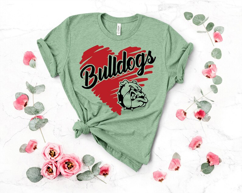 Camiseta de fútbol personalizada, camiseta escolar de los Bulldogs, camiseta de fútbol de los Eagles, camiseta de espíritu de equipo, camiseta del equipo de los Bulldogs, camiseta de fan de los Bulldogs imagen 4