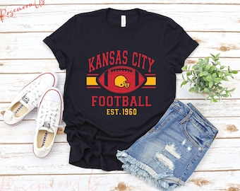 Vintage Kansas City Shirt, Trendy Kansas City Football Shirts, Unisex Womens Mens Kansas City Shirt, Trendy Tee, RM-308
