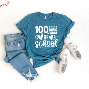 100 Days of School Shirt, Student Shirt,Back to School Shirt, Gift For Teacher, 100 Day Shirt, Teacher Gift