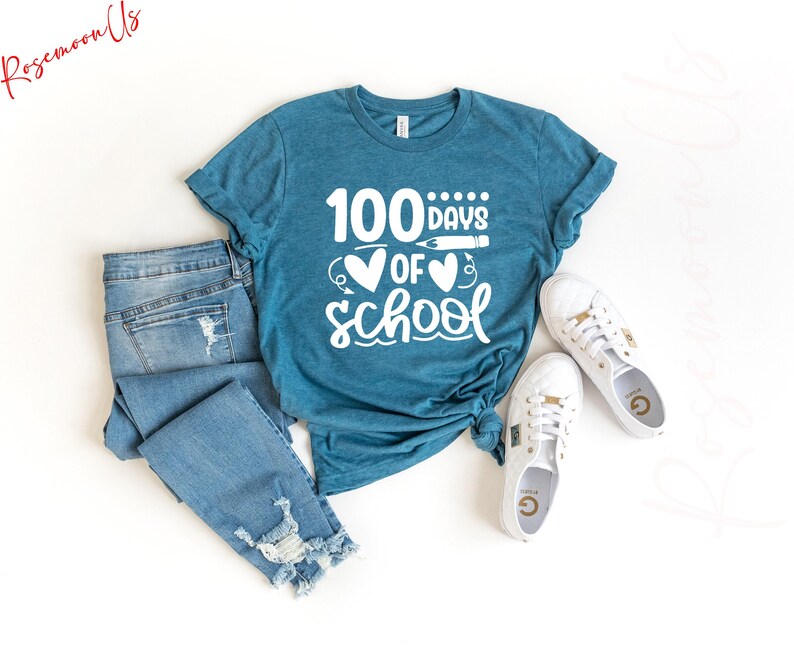 100 Days of School Shirt, Student Shirt,Back to School Shirt, Gift For Teacher, 100 Day Shirt, Teacher Gift