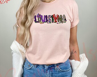 Louisiana Crocodile Shirt, Mardi Gras Shirt, Louisiana Mardi Gras Shirt, Mardi Gras Gift, Louisiana Tshirt, Party Shirt, Gift for her RM-179