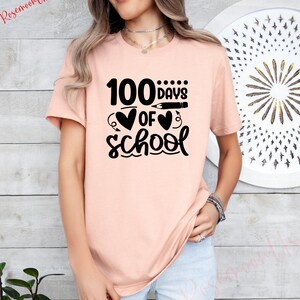 100 Days of School Shirt, Student Shirt,Back to School Shirt, Gift For Teacher, 100 Day Shirt, Teacher Gift