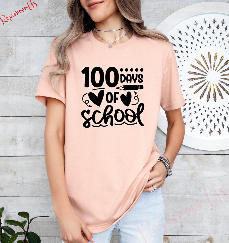 100 Days of School Shirt, Student Shirt,Back to School Shirt, Gift For Teacher, 100 Day Shirt, Teacher Gift