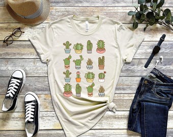 Cactus Unisex T Shirt, Plant Shirt, Cactus Shirt, Succulent Shirt, Boho Plant Shirt, Plant Lover Shirt, Boho Shirt, Desert Shirt,Scene Shirt