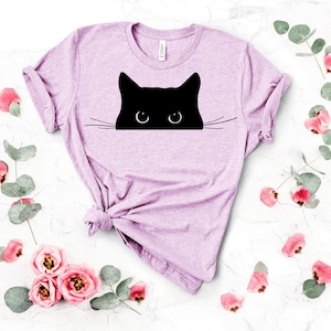 Cat Hiding in Pocket Shirts, Cute Kitty in Pocket Tee, Kitten T-shirt, Pocket Cat T-shirt, Gift for Cats Lover, Cat Mom Shirts, Cat Shirt