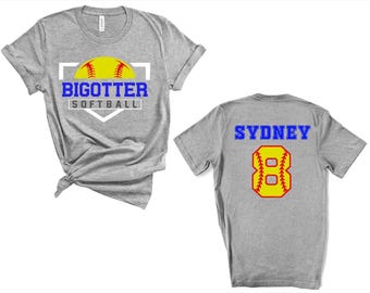 Camisetas de softbol personalizadas, camisetas con números de softbol, camisetas de softbol personalizadas, ropa deportiva de softbol, camisetas de softbol, equipo de softbol