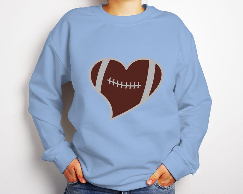 Football Sweatshirt, Football Graphic Tee, Women Football Shirt, Game Day Shirt, Football Season Tee, Football Team Shirt, Football Mom image 2