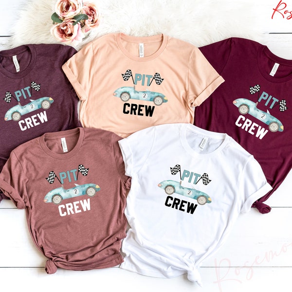 Pit Crew Birthday Shirt, Custom Family Birthday Shirt, Birthday Gift, Mom and Dad Pit Crew Shirt, Gift For Family, RM-280