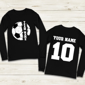 Custom Soccer Swearshirt, Personalized Sweatshirt, Custom Gift, Sports Parent Sweater, Soccer Mom Hoodie, Soccer Sweatshirt