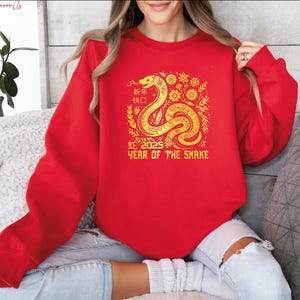 2025 Year of the Snake Sweatshirt, Lunar New Year Sweater and Hoodie, Chinese New Year Of The Snake