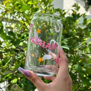 Yeehaw | beer can glass | cowboy | country | aesthetic | coffee lovers | cowgirl