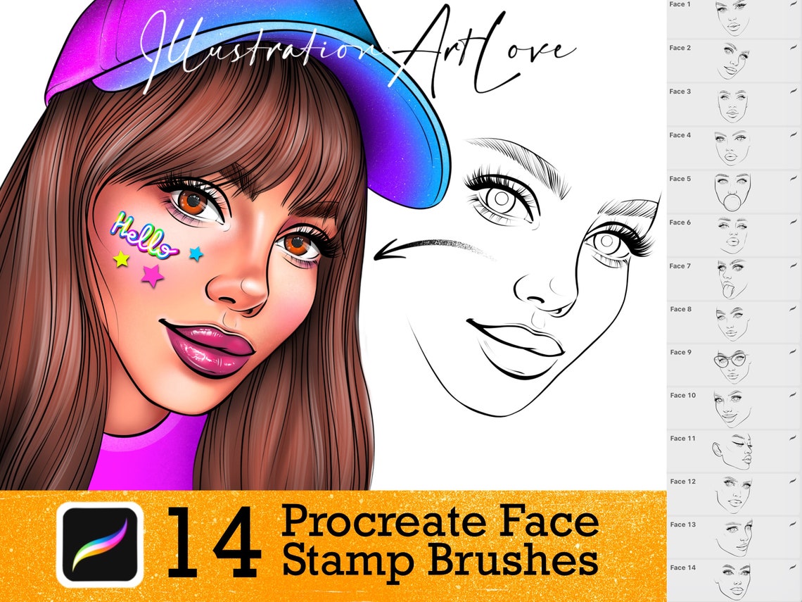 Procreate Face Templates Procreate Face Templates