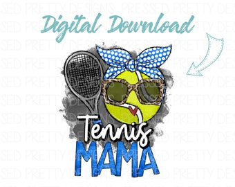 テニスママ昇華デザイン、テニスママPNG、テニスチームPNG、チームスピリットデザイン、ゲームデーPNG、スポーツ印刷可能、デジタルダウンロード