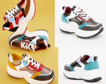 ladies platform trainers uk
