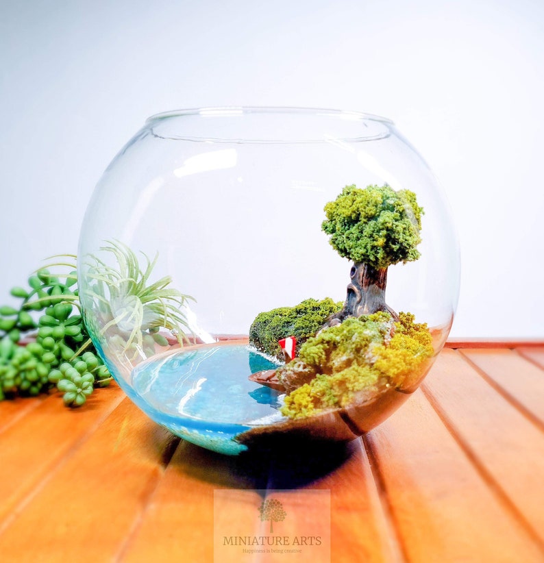 Glass Terrarium Bowl Terrarium Accessory Moss Terrarium Etsy