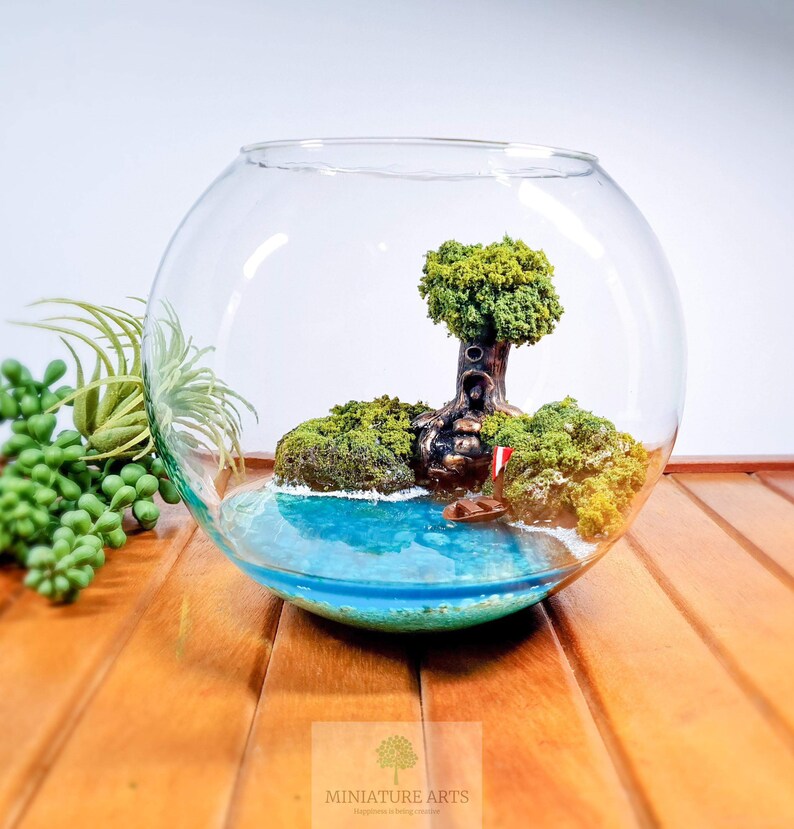 Glass Terrarium Bowl Terrarium Accessory Moss Terrarium Etsy