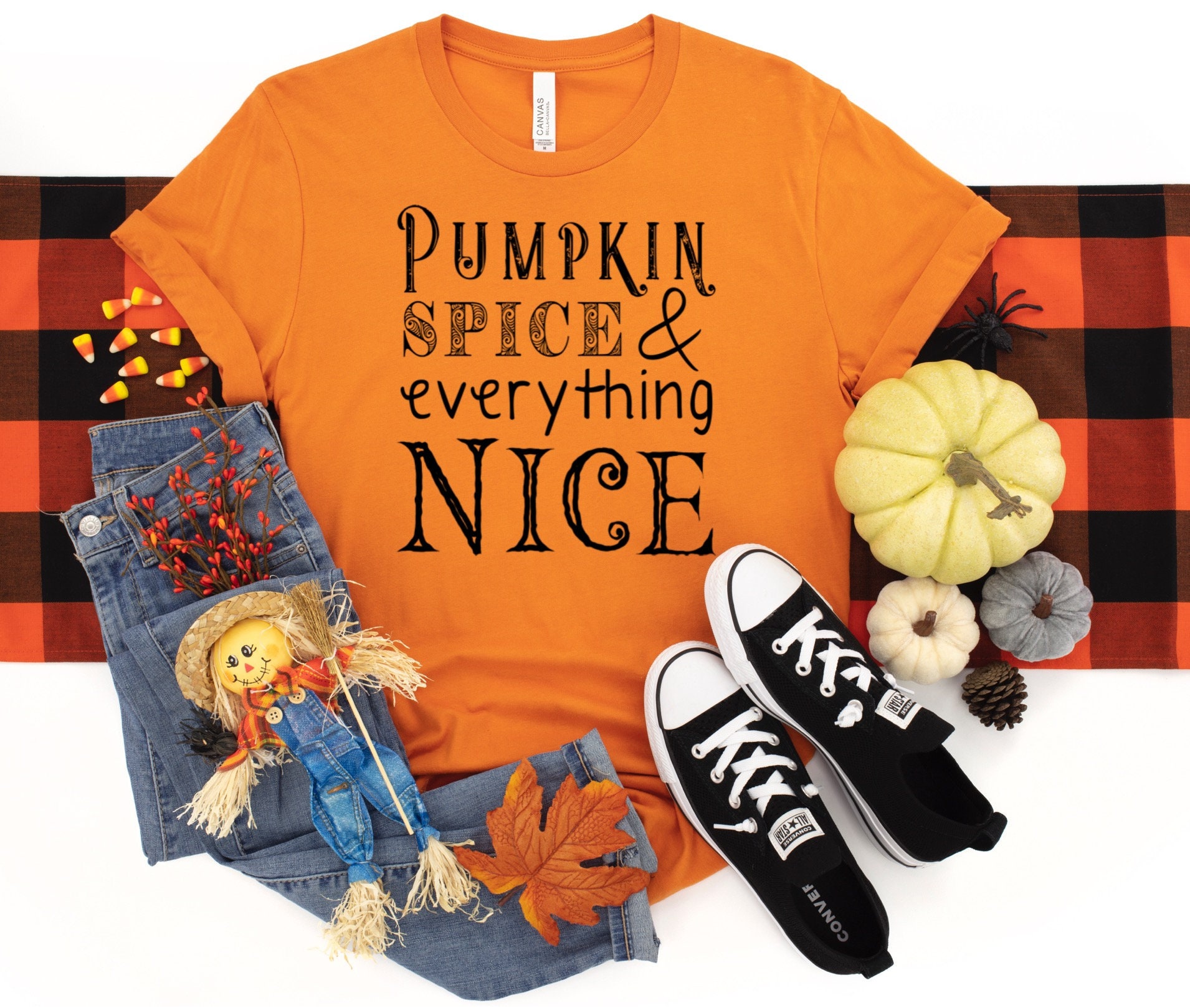 Pumpkin spice and everything nice t shirt / fall t shirt | Etsy
