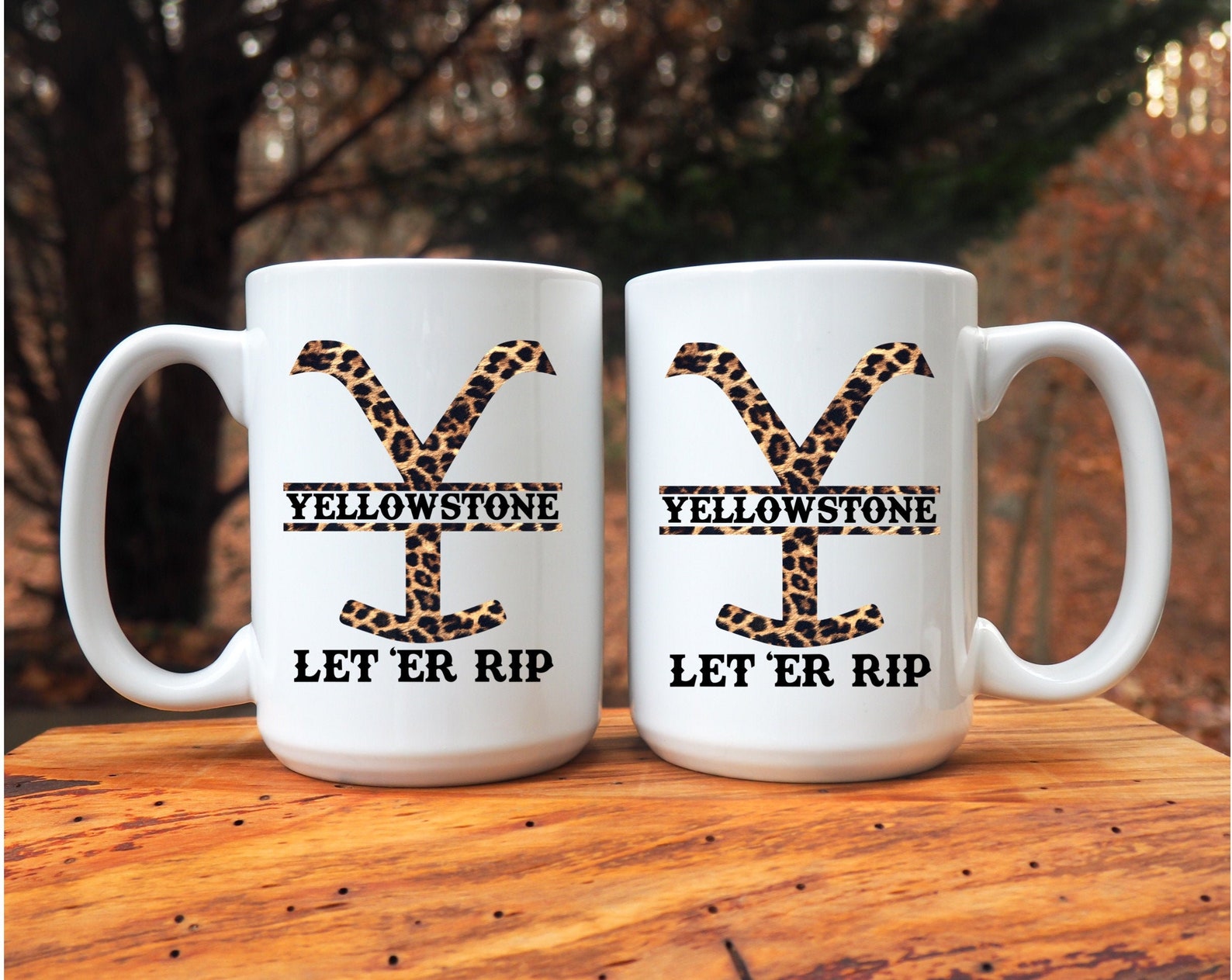 Yellowstone 15 oz coffee mug / let er Rip mug / John Dutton Etsy