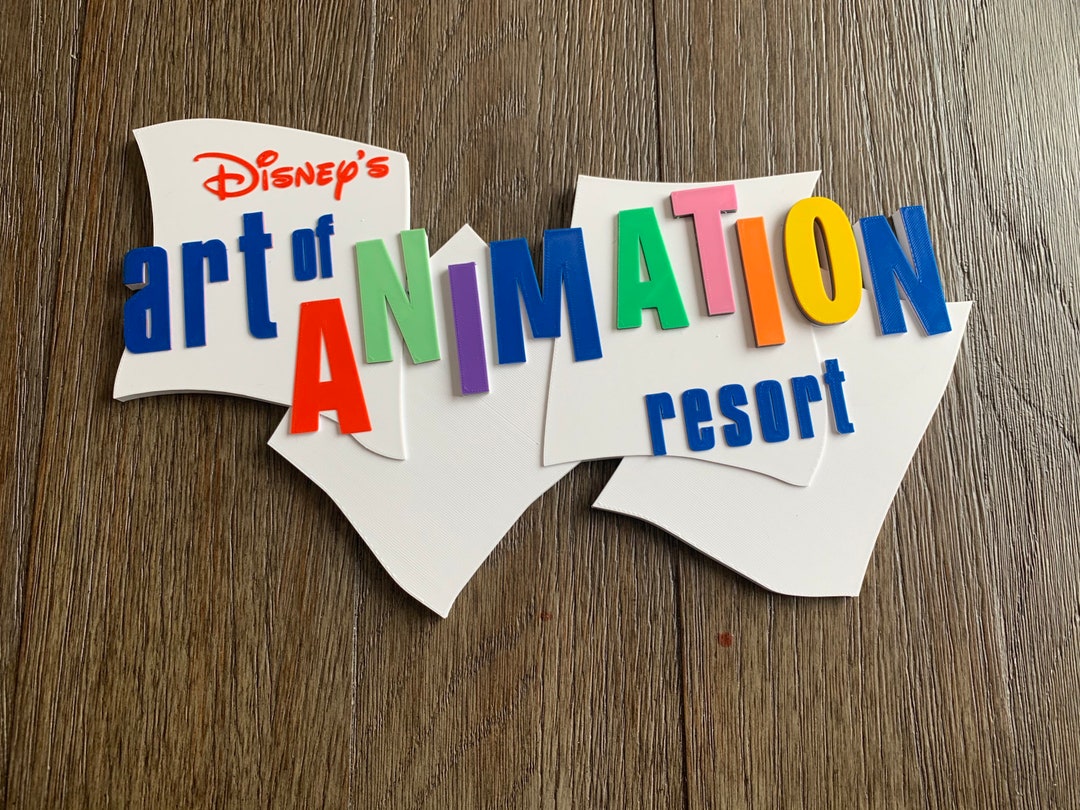 Art of Animation Resort Sign - Etsy