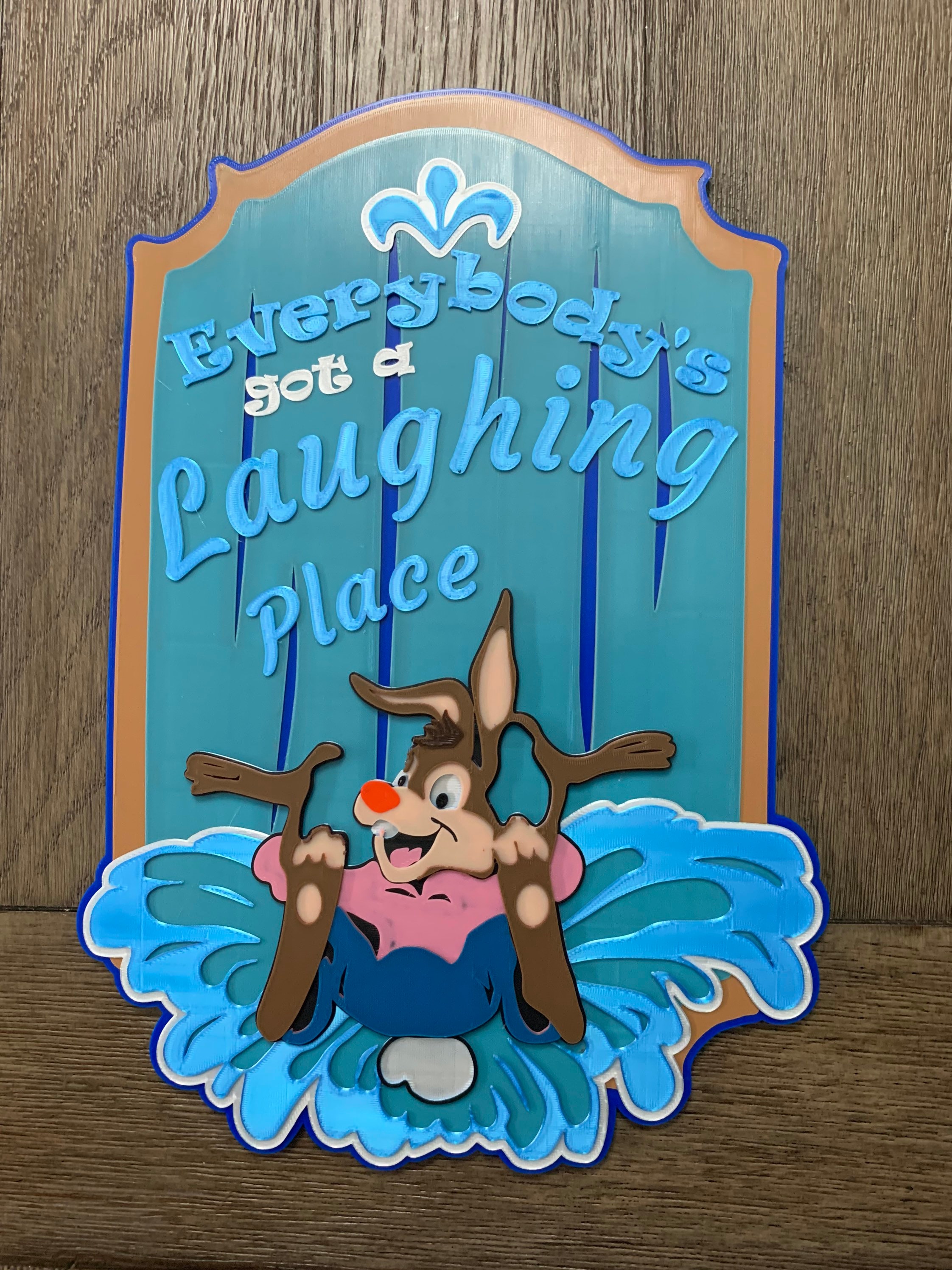 Splash Mountain Everybodys got a Laughing Place Sign Etsy