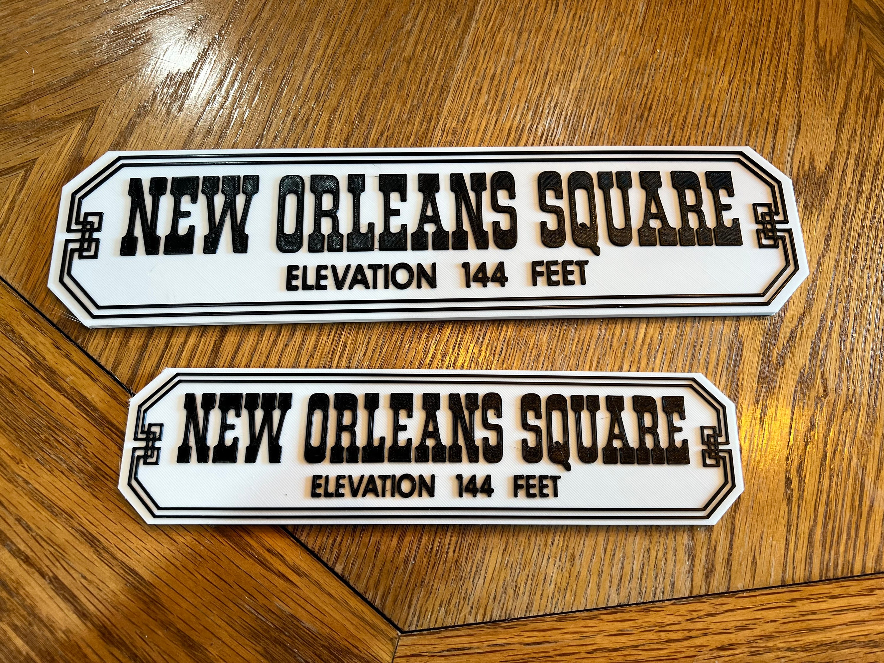 New Orleans Square Elevation inspired Sign