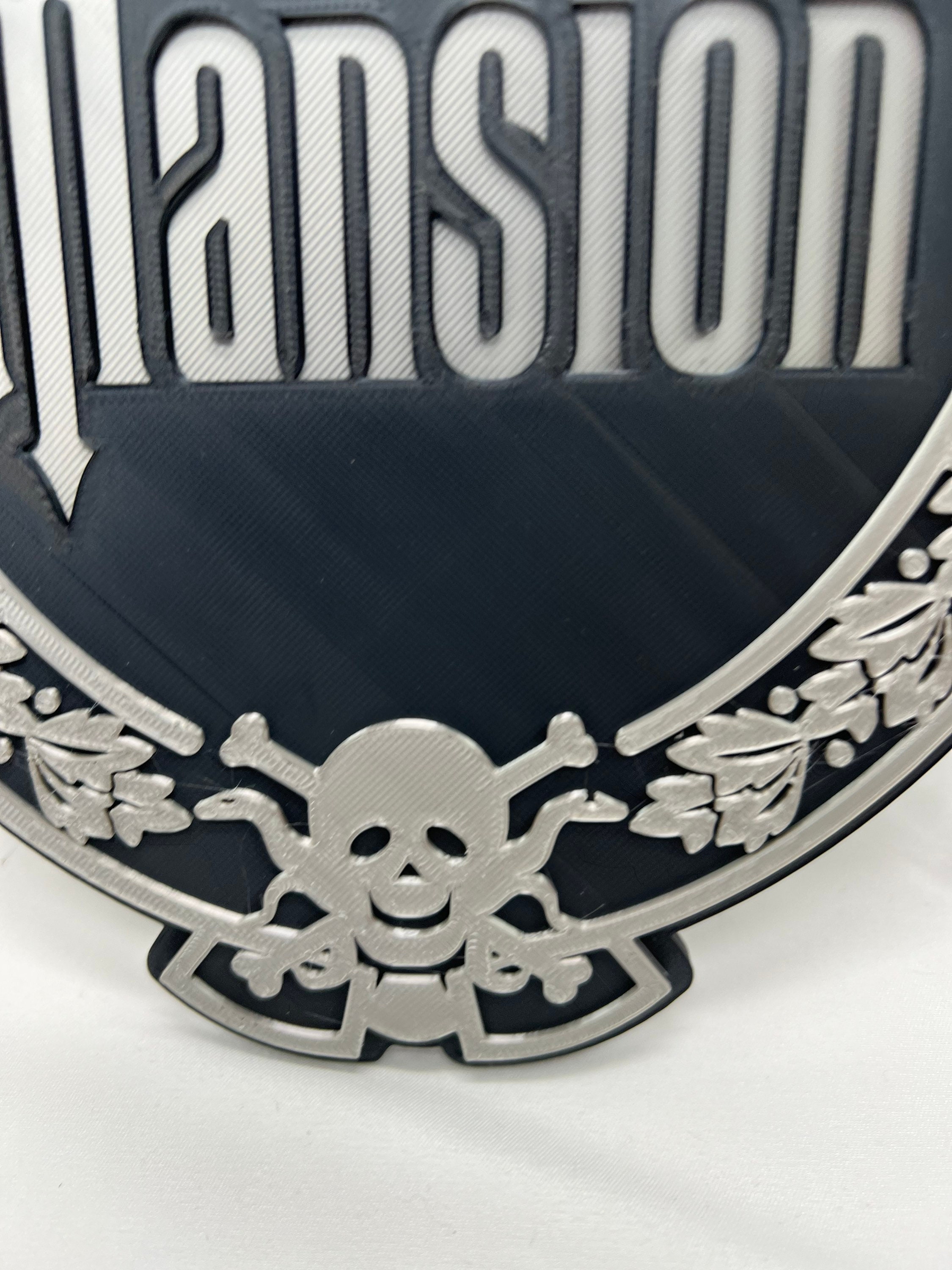 Haunted Mansion Sign, Magnet, Resin Wall Decoration, 3.75