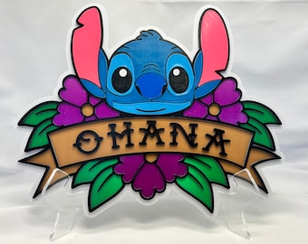 Stitch “Ohana” Inspired Wall Art