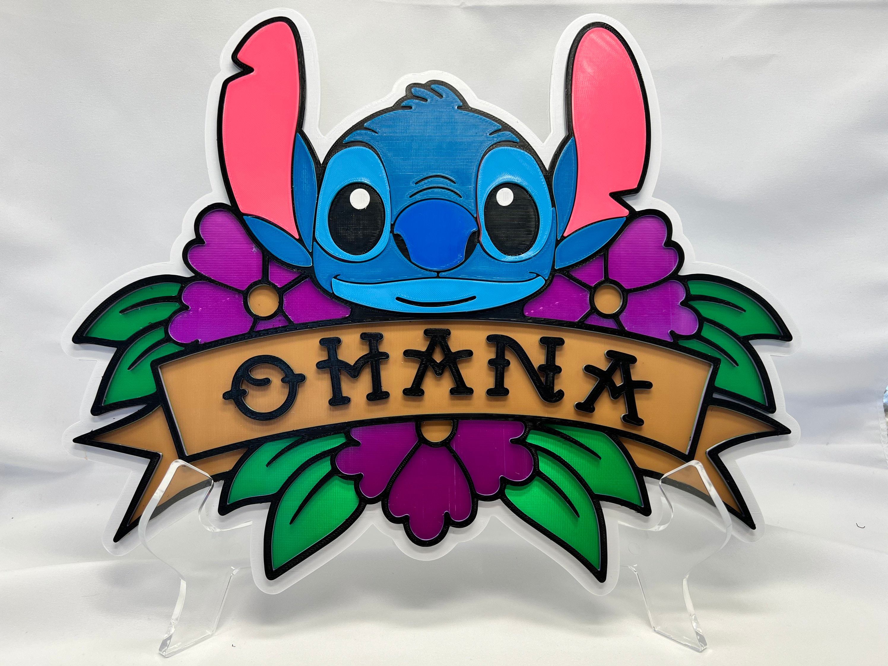 ohana！ Stitch “ohana” Inspired Wall Art - Etsy