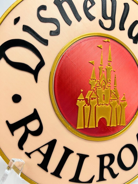Disneyland Railroad Inspired Sign - Etsy