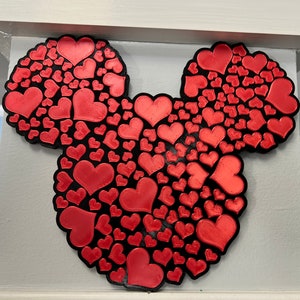 Mickey Hearts Wall Art