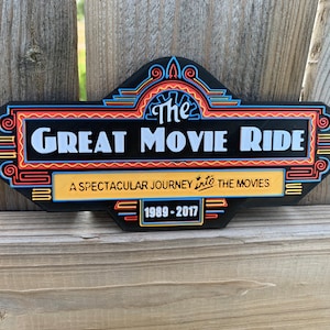 The Great Movie Ride Sign *Customizable*