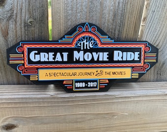 The Great Movie Ride Sign *Customizable*