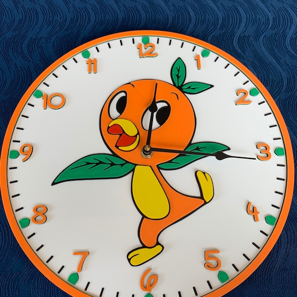 Orange Bird Inspired Clock